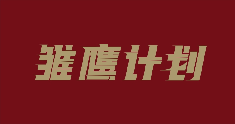 北京首钢体育“雏鹰计划”活动字体设计稿