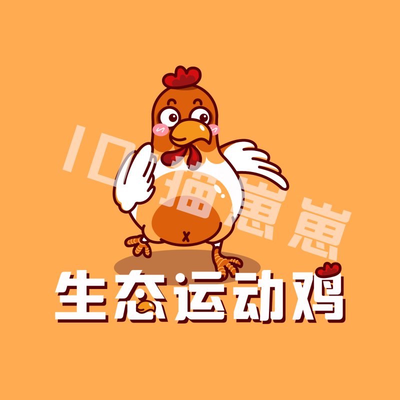 生态运动鸡logo