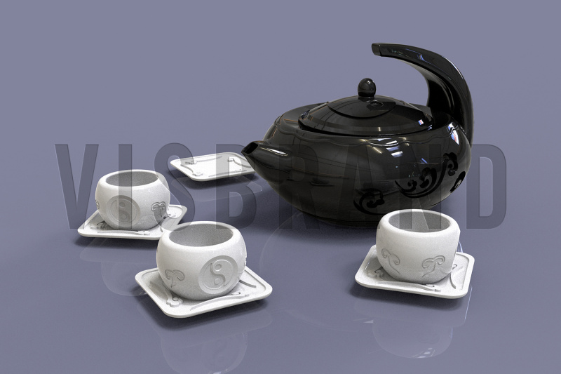 中式造型茶具套