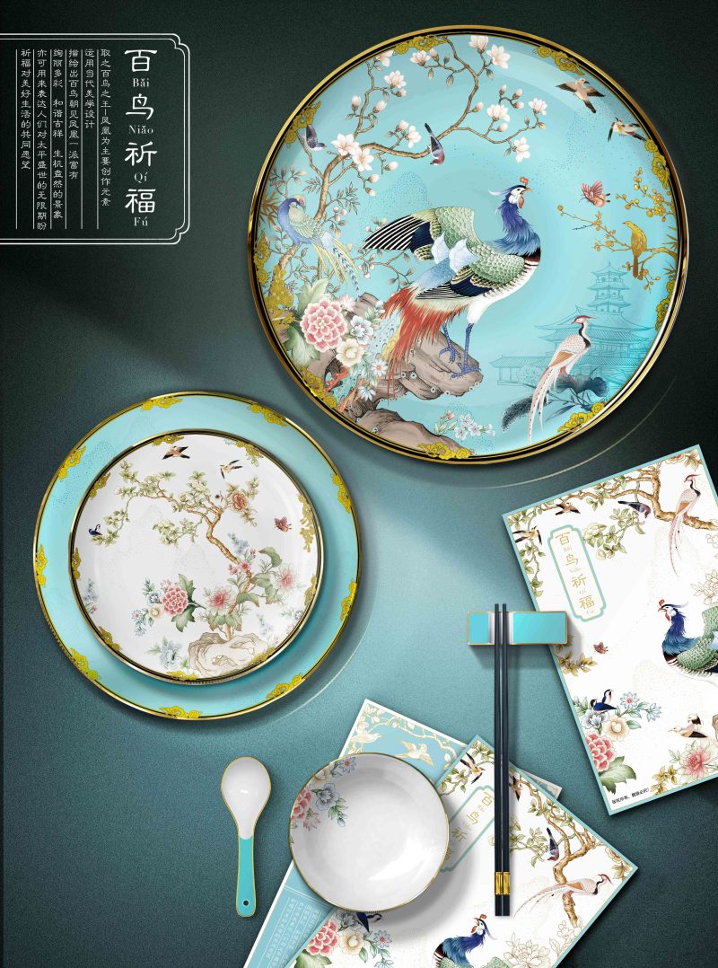 【百鸟祈福】陶瓷餐具