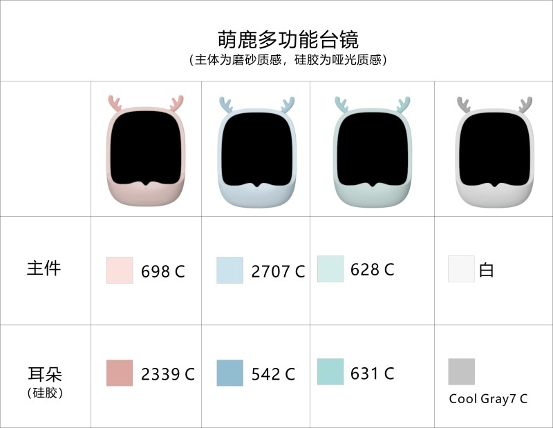 萌鹿多功能化妆镜