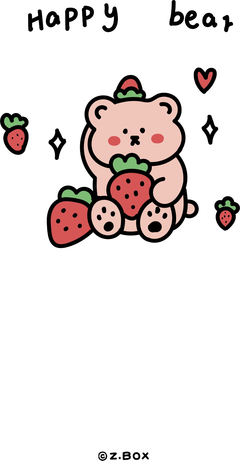 草莓蓝莓太空小熊系列