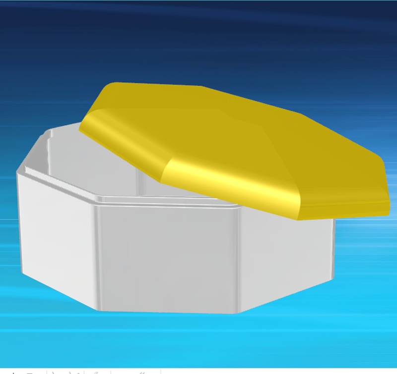 铁盒包装3D设计效果图，铁罐3D画图设计图，铁盒3D效果图