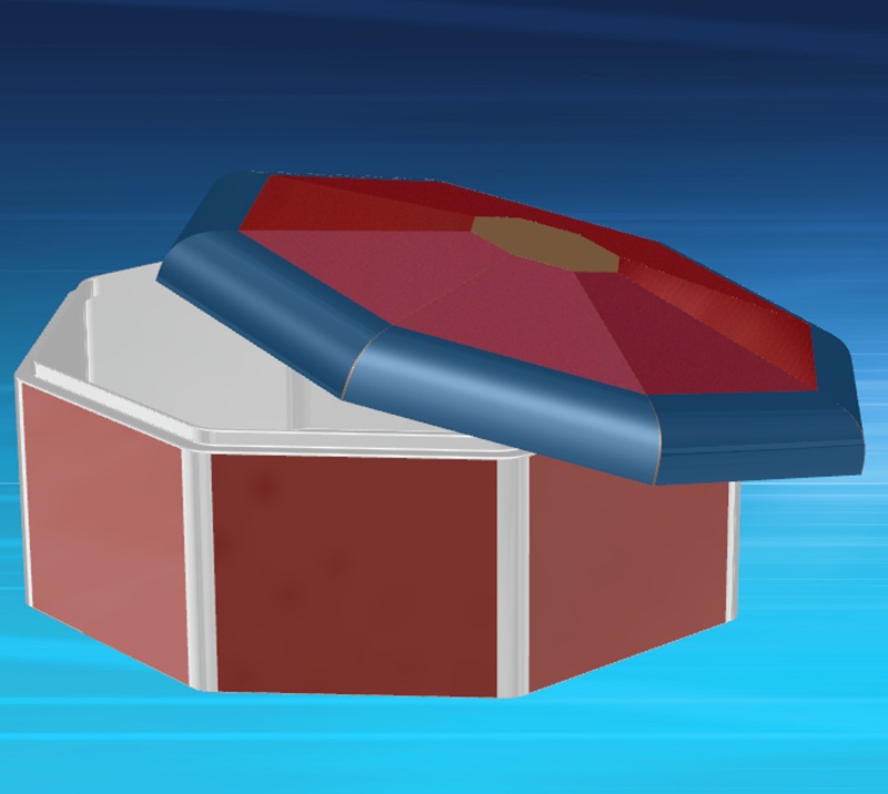铁盒包装3D设计效果图，铁罐3D画图设计图，铁盒3D效果图