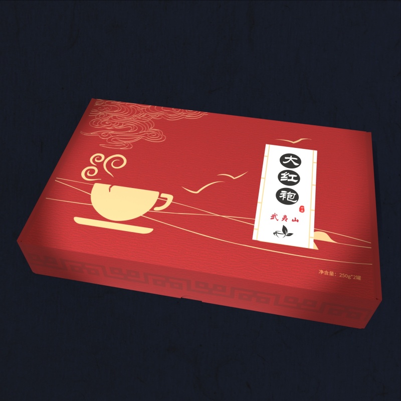大红袍茶叶包装盒设计