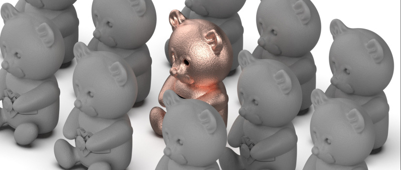 Q版小熊3D设计渲染