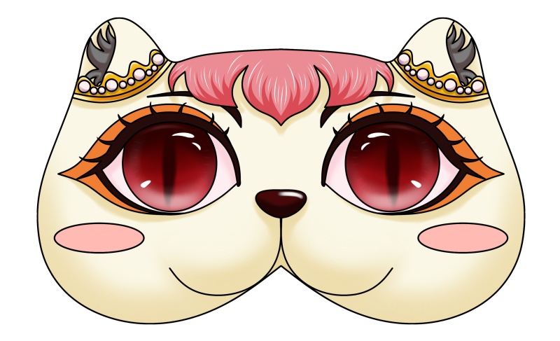 珍珠串串猫眼罩