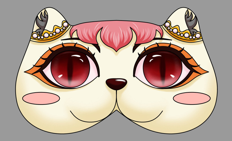珍珠串串猫眼罩