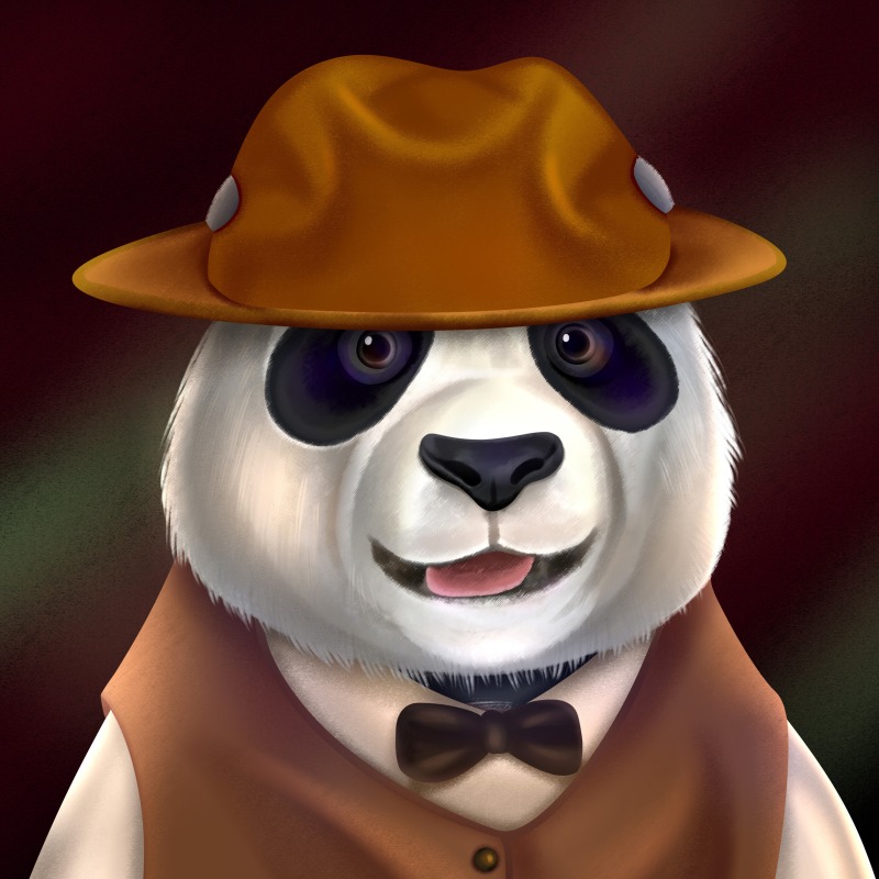 大熊猫拟人IP中国风国潮形象