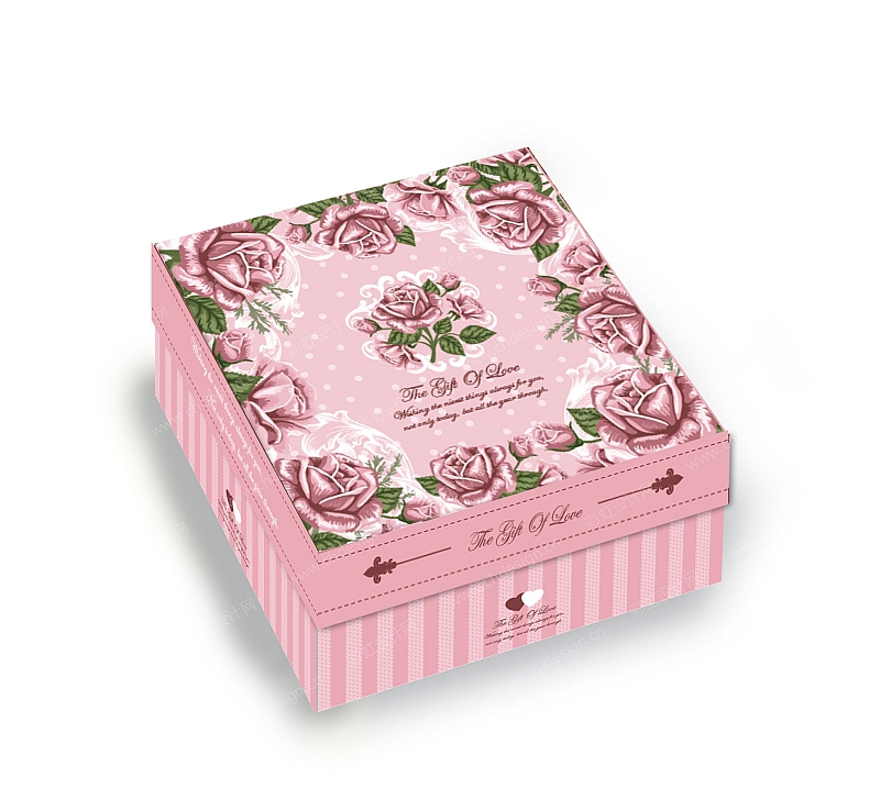 欧美情人节礼品盒包装盒设计