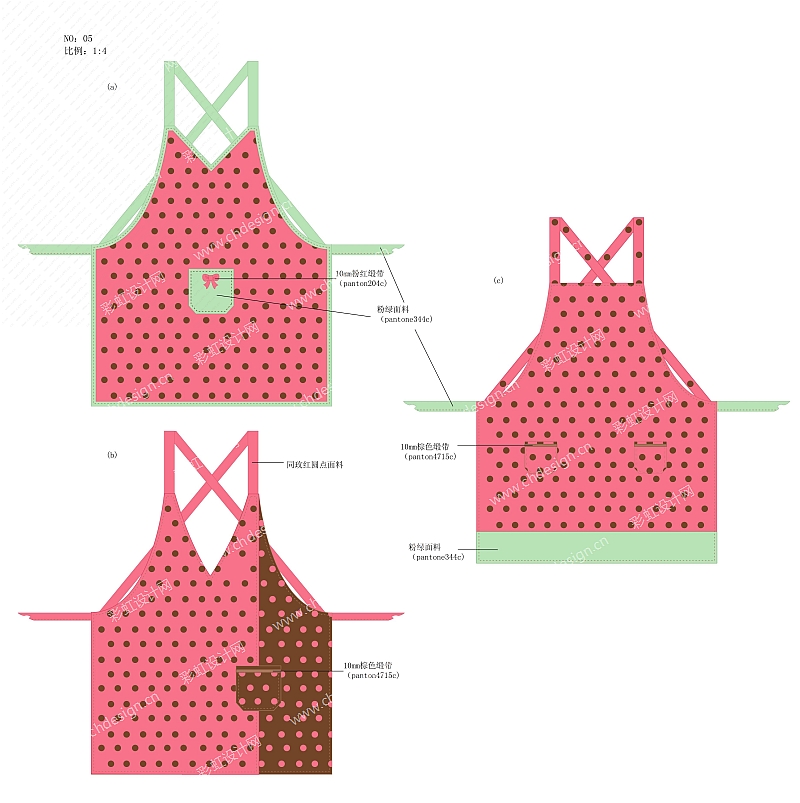 波点围裙家纺设计