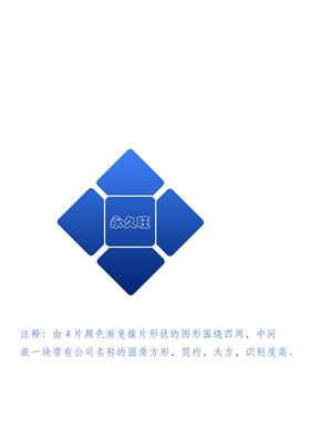 永久旺電子科技logo設計（圖形化）