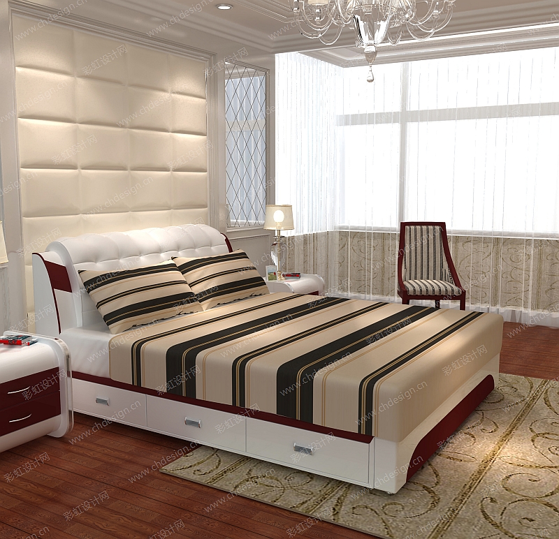 现代卧室床