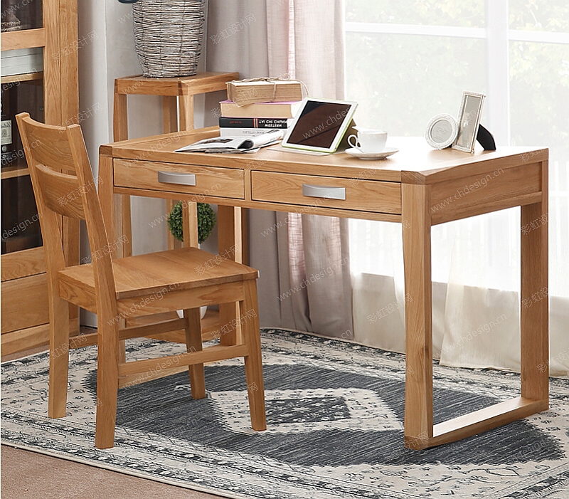 实木办公桌椅设计