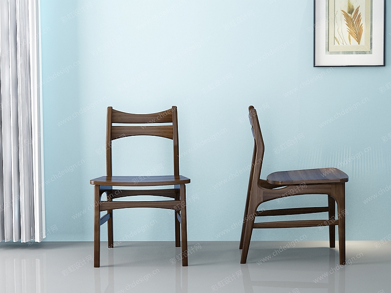 实木餐椅家具设计