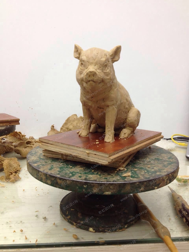 动物猪树脂雕塑