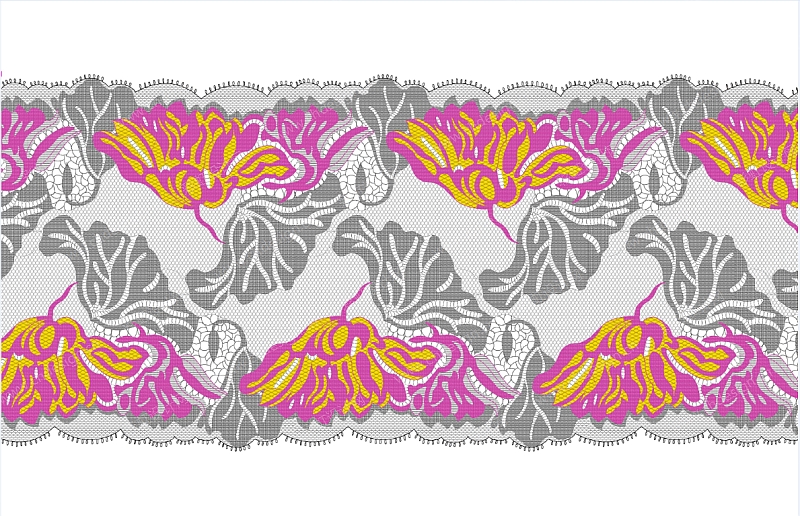 花型设计系列  纺织提花布图案