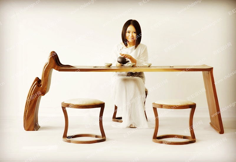 新中式木制简约茶桌