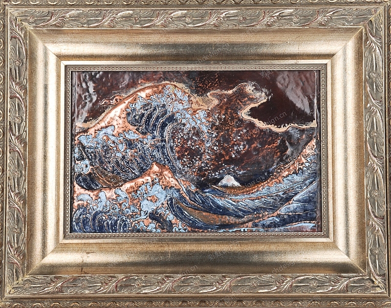 工艺品设计 《浮世绘——动与静》材料：铜板