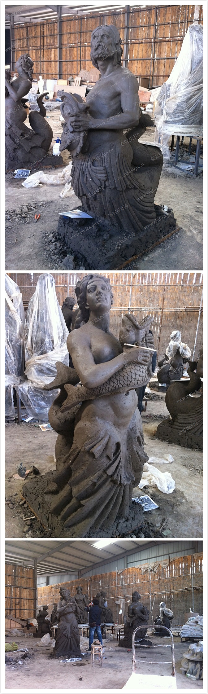 工艺品设计海神雕塑