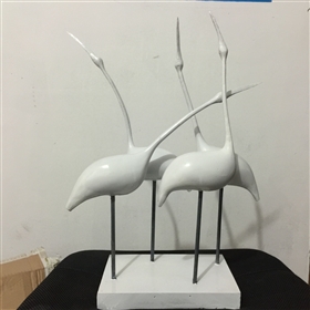 工艺品设计丹顶鹤雕塑