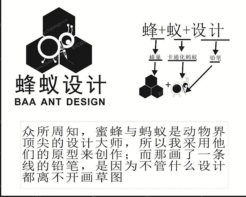 蜂蚁设计logo