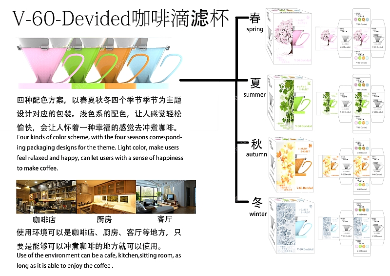 V-60-Devided 咖啡滴滤杯