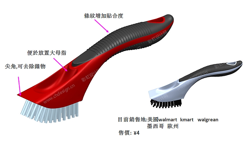 ABS+硅胶刷子