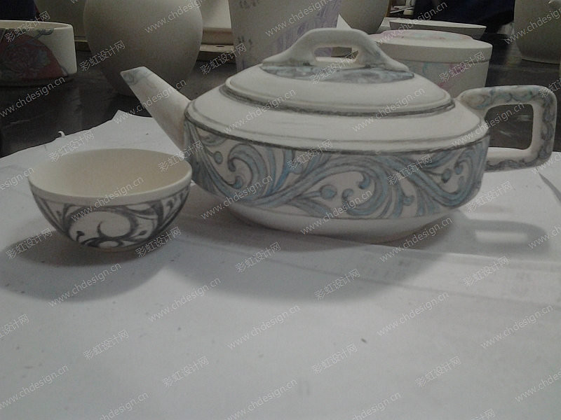茶具、餐具陶瓷花面