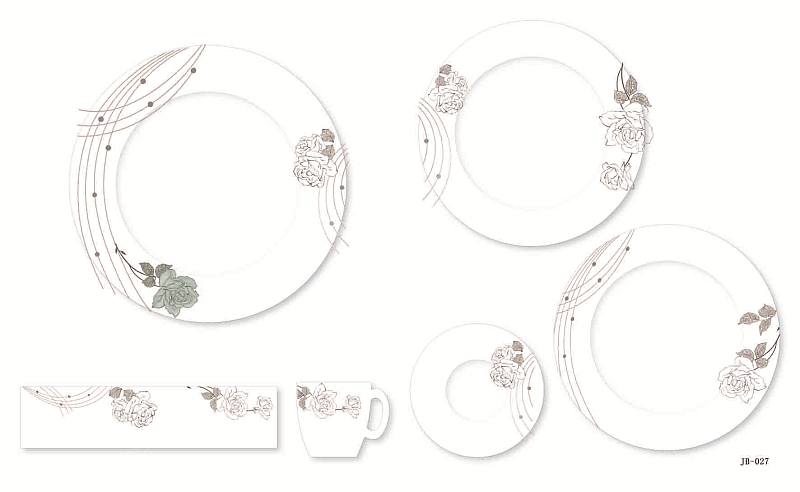 陶瓷餐具套装图案设计