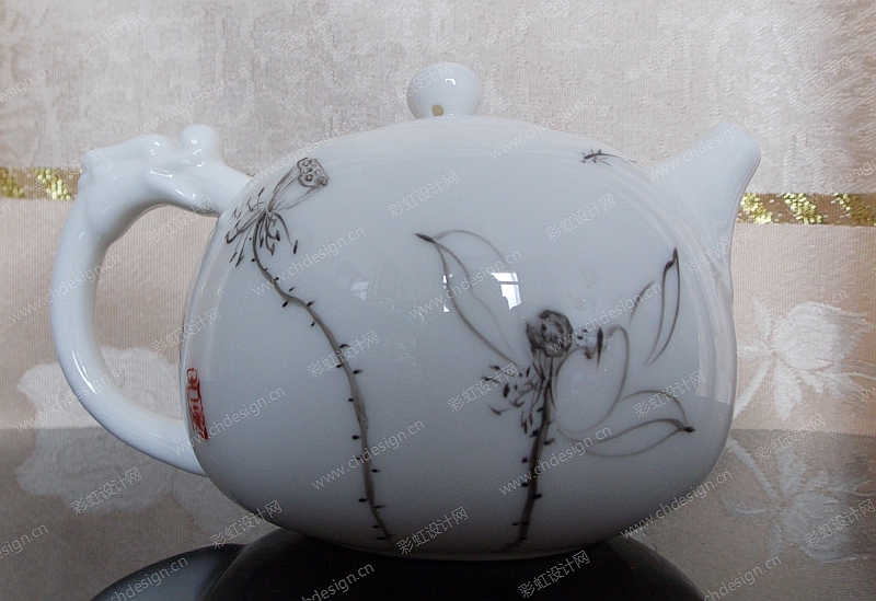 陶瓷茶壶手绘图案