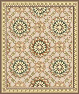 美式风格地毯图案