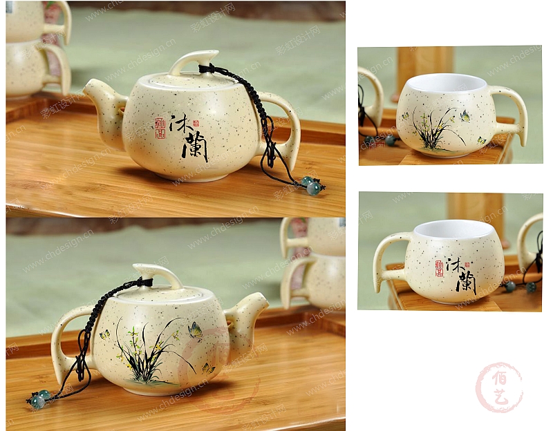 茶具图案设计-沐兰