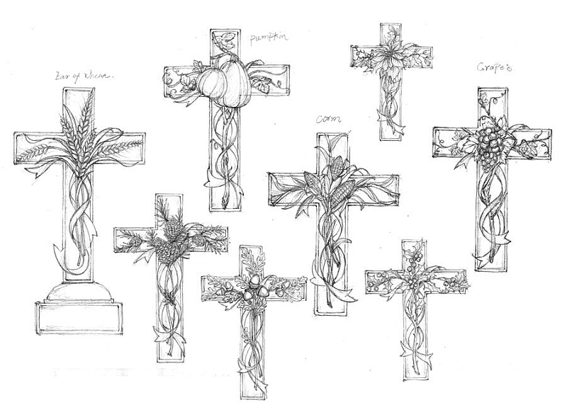丰收节树脂十字架系列