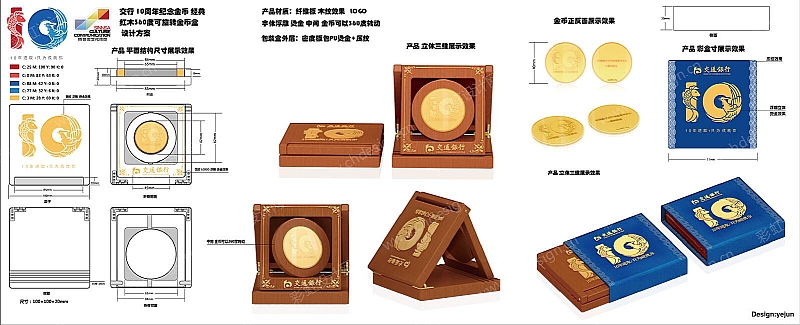 十周年交行纪念币盒-礼品