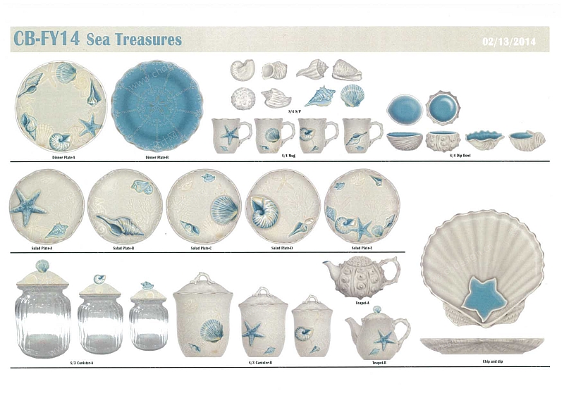 海洋陶瓷餐具