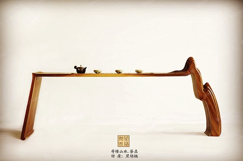 新中式木制简约茶桌