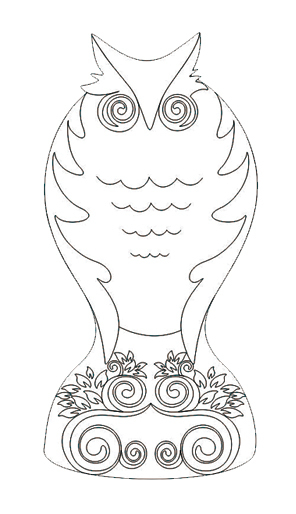 猫头鹰主题花瓶设计
