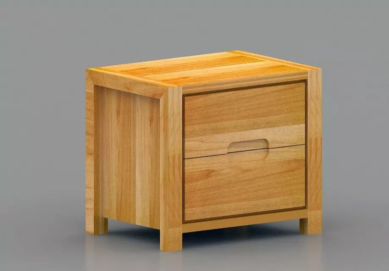 木制床头柜家具设计