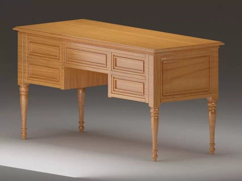 木制书桌家具设计