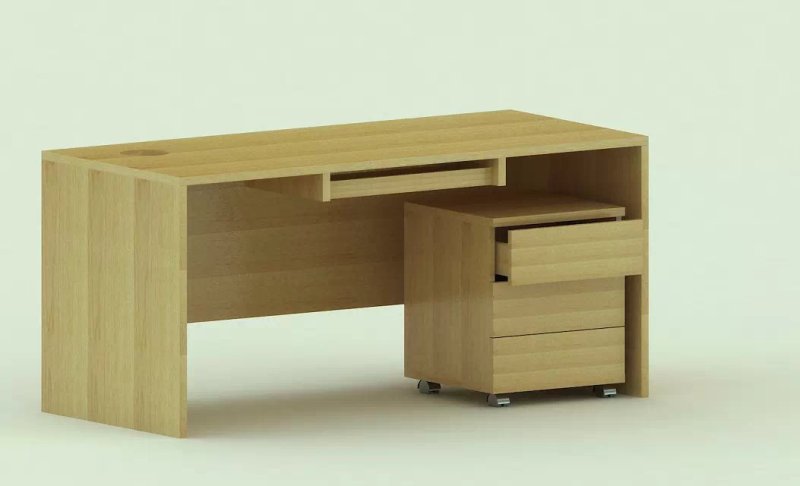 木制电脑桌家具设计
