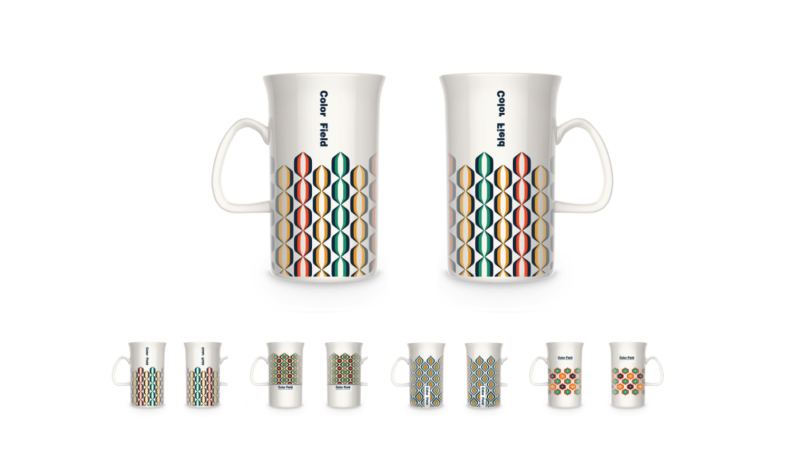 陶瓷杯马克杯器型创意色块花面系列