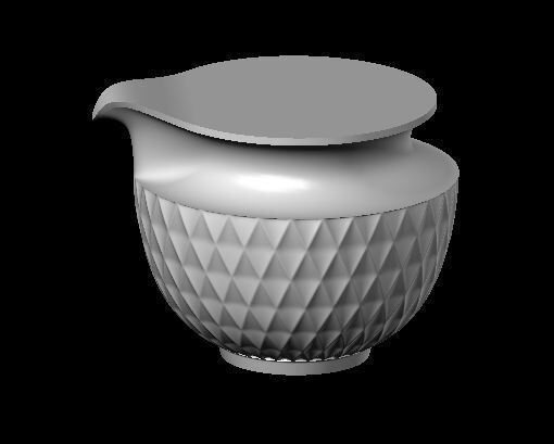3D建模机雕陶瓷杯