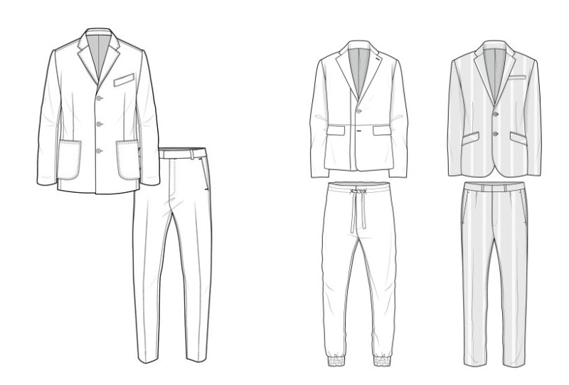 男装时尚西服套装服装系列