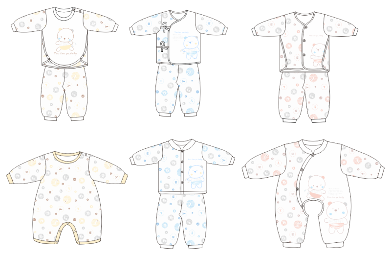 婴儿可爱服装系列设计