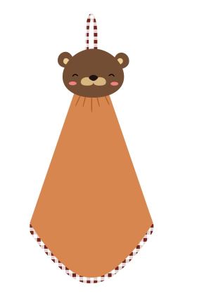 小熊擦手巾造型设计 