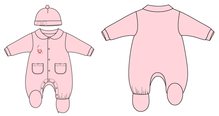 婴童服连体衣爬爬衣