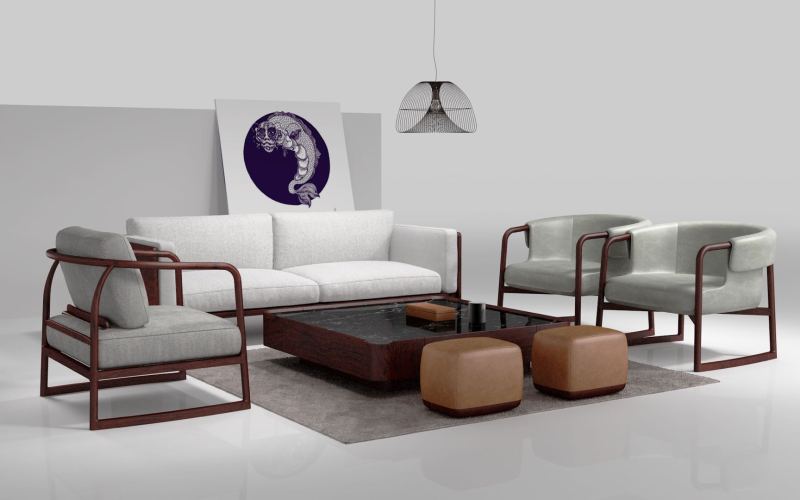 现代中式家具客厅空间‘续流’