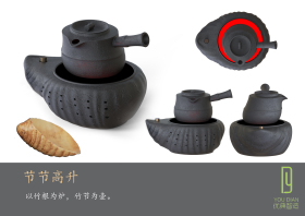 节节高升-中式陶瓷电陶炉煮水壶组