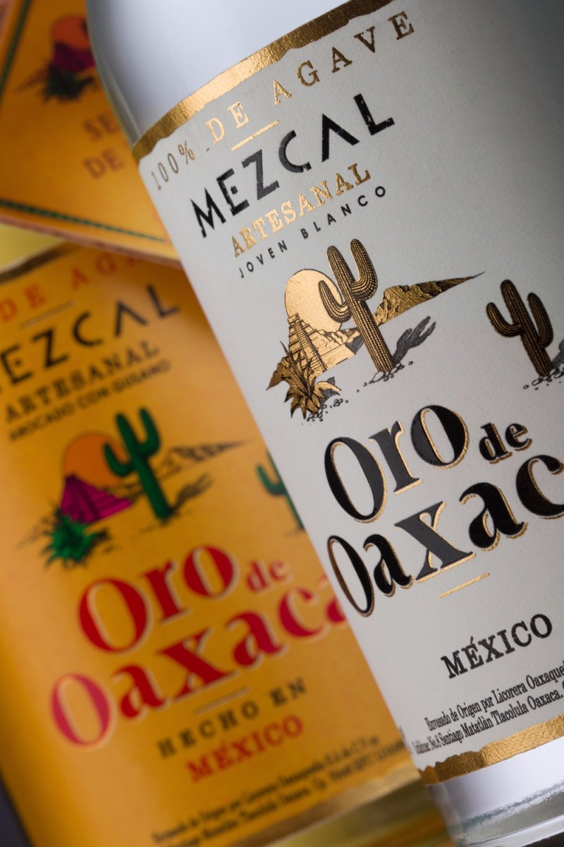 Mezcal ORO DE OAXACA酒瓶包装